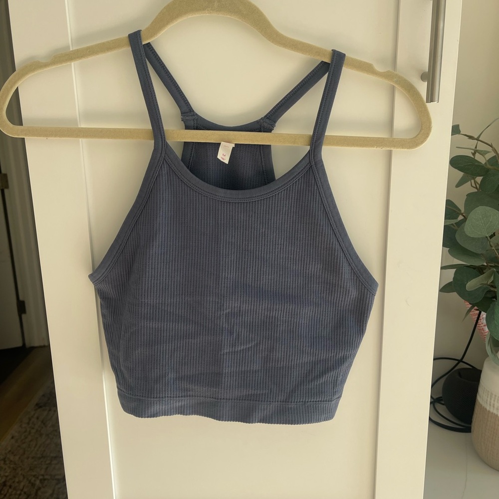 SO Slate Ribbed Tank Top